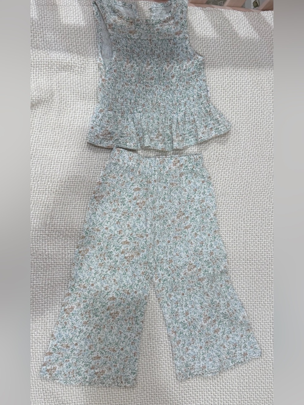 Floral Smocked Two Piece Set